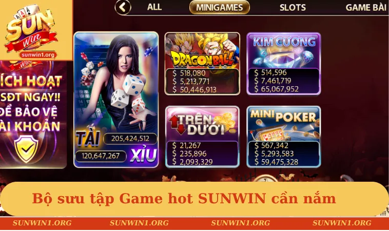 Bộ sưu tập Game hot SUNWIN hội viên cần khám phá