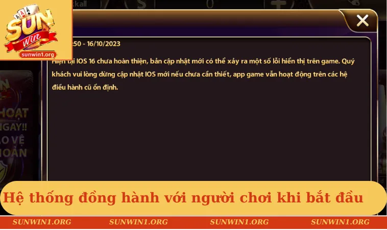 Đại lý SUNWIN 2 Hệ thống đồng hành cùng người chơi từ khi bắt đầu