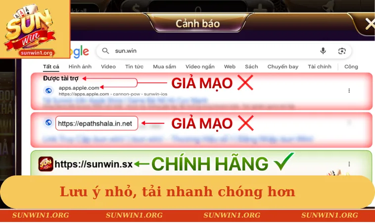 Lưu ý nhỏ, tải nhanh chóng hơn