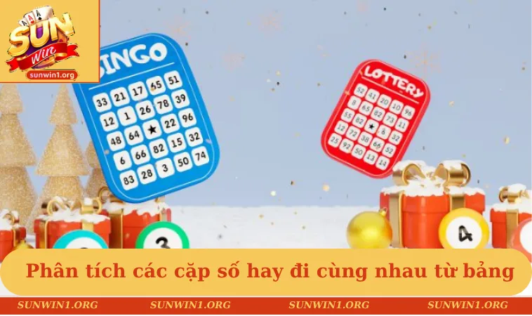 Phân tích các cặp số hay đi cùng nhau từ bảng gan