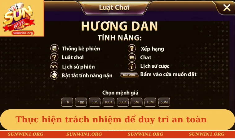 Thực hiện trách nhiệm để duy trì an toàn