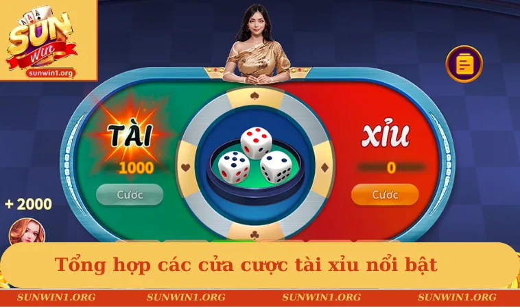 Tổng hợp các cửa cược tài xỉu nổi bật