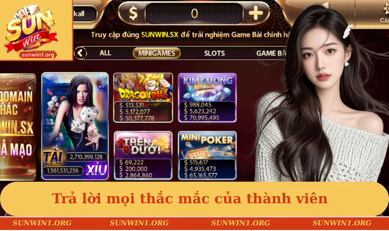 Trả lời mọi thắc mắc của thành viên khi tham gia cá cược